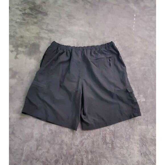 Columbia Men Cargo Shorts Sz XL Black Belt Elastic Waist Nylon Mesh Hiking C2-27 - Picture 8 of 9